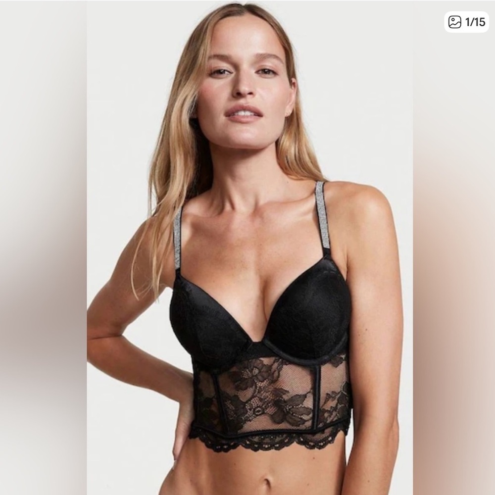 Victorias Secret Very Sexy Bombshell Push Up Corset Bra Size 34C NWT
